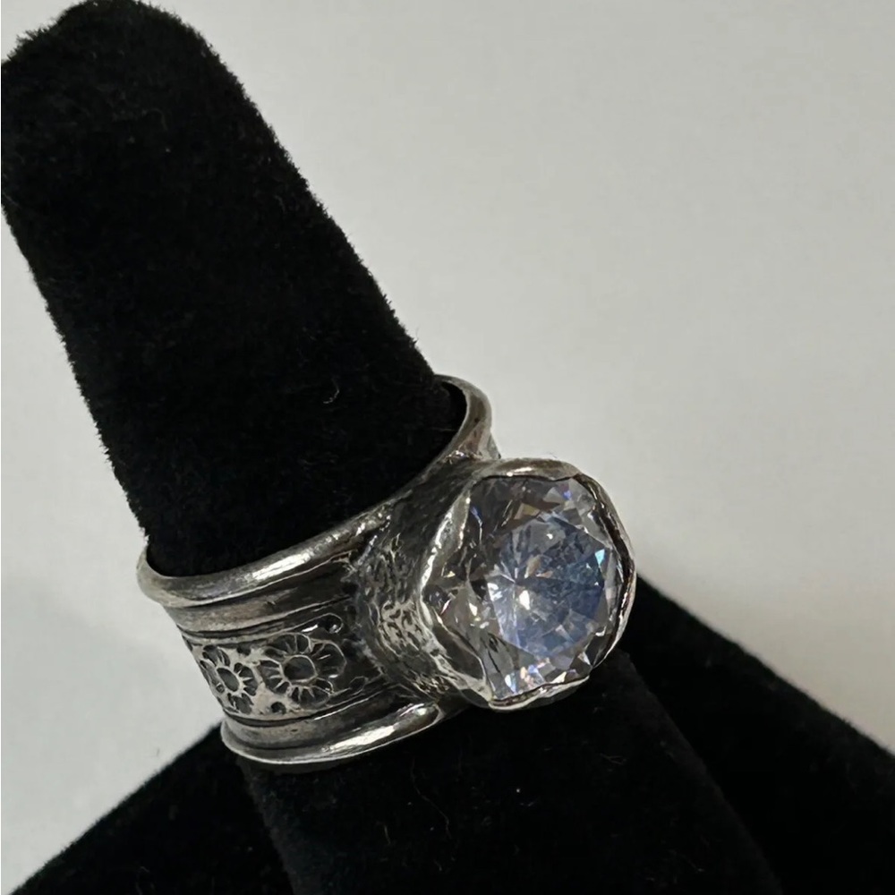 SILPADA designs Queen For A Day, Size 7.5, 925 CZ Sterling Silver Ring - Picture 2 of 8